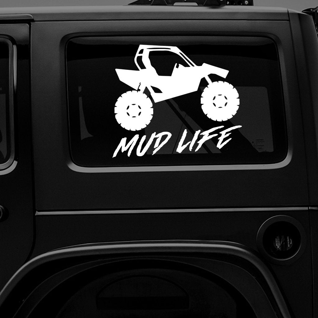Mud Life Crisis Sticker, Off-roading Sxs Bumper Sticker, Outdoors  Powersports Vinyl Decal for 4x4, UTV, Trail Riding 