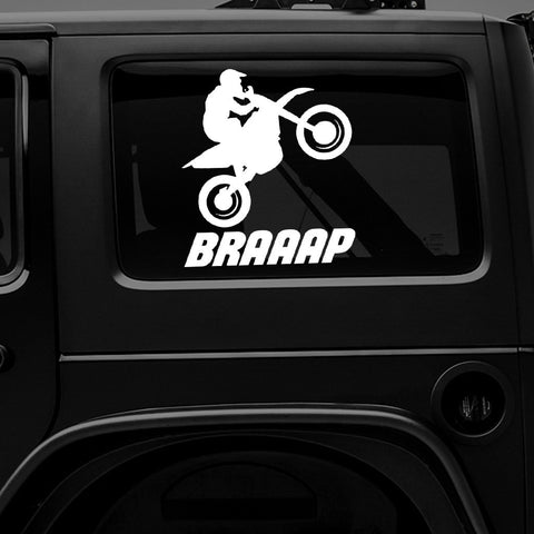 BRAAAP WHEELIE - Vinyl Decal/Sticker - BRAPSports.com - Stickers & Decals